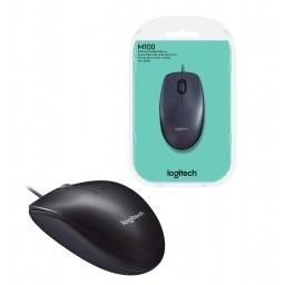 Mouse ptico Logitech M100 negro