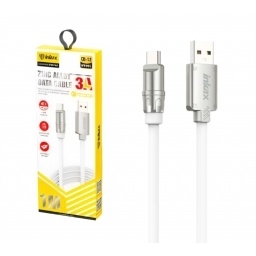 Cable Inkax USB-C 3a 1m silver