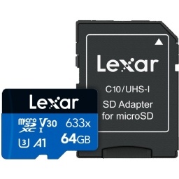 Memoria microSDXC Lexar 64GB 633x UHS-I Blue Series