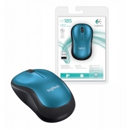 Mouse Logitech M185 inalmbrico azul