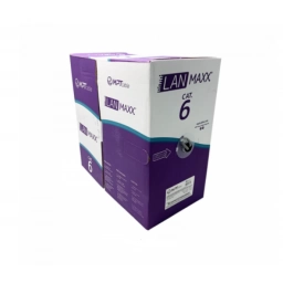 Bobina 305m cable utp cat6 100% cobre negro exterior