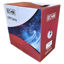 Bobina 305m cable utp cat6 cca negro exterior