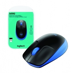 Mouse Logitech M190 inalmbrico azul