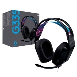 Audfonos Logitech G335 negros gamer